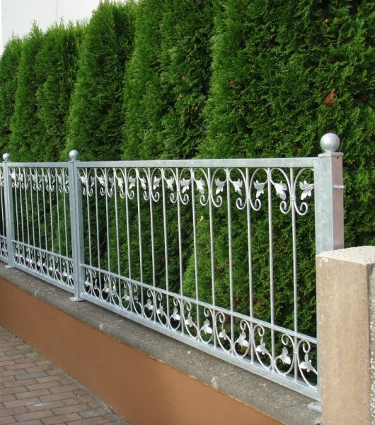 Schmiedeeisen Zaun Zäune Eisen Gartenzaun Metall MonacoZ80/200