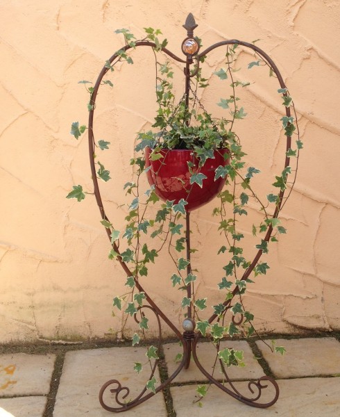 Blumenampel Blumenständer Hängeampel Pflanzkorb Alena Rost Ambiente im