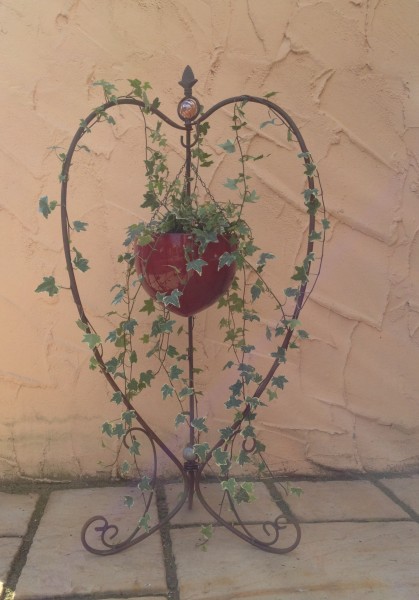 Blumenampel Blumenständer Hängeampel Pflanzkorb Alena Rost Ambiente im