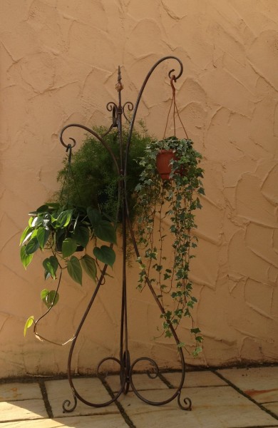 Blumenampel Blumenständer Hängeampel Pflanzkorb Alicia Rost Ambiente im