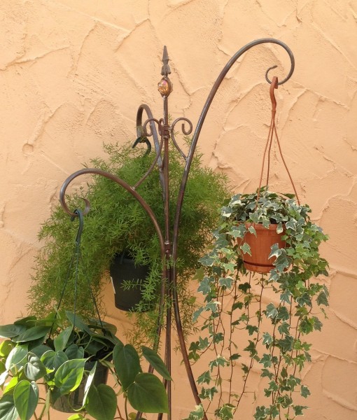 Blumenampel Blumenständer Hängeampel Pflanzkorb Alicia Rost Ambiente im