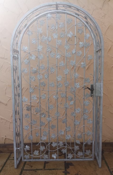 Gartentür Pforte Rosenbogen Tür Bachus-RBGT-RBS 100/220/40 Schloss