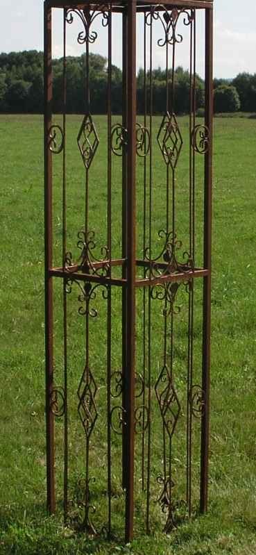 Rankstab Rankhilfe Pfosten Obelisk Kent XXL 225 ROST Gartengestaltung
