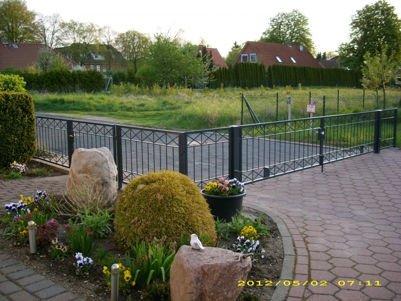 Gartenzaun Zäune Zaunfeld Metallzaun Balkongeländer Crossline-Z80/200