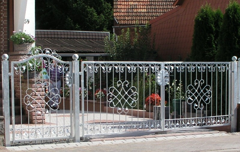 Gartentor Hoftor Tor Monaco-GFT400/80A Verzinkt Zink Tore