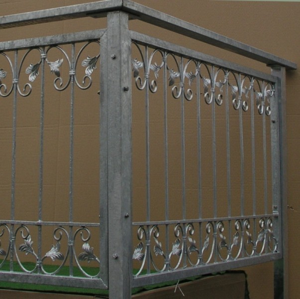 Balkon Geländer Gitter Monaco-Z100/200 Zink Zäune Gartenzäune Höhe 100cm