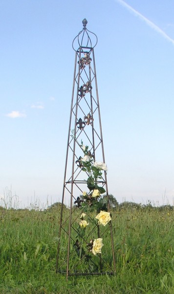 Rankstab Rankhilfe Rank Pfosten Obelisk Cornwall Schwarz